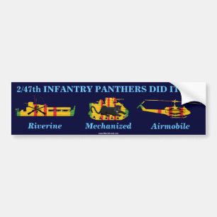 2/47th Inf. "Panthers Did It All" Sticker