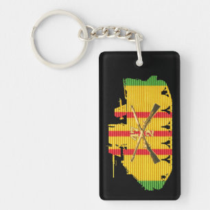 2/47th Inf VSM M113 and CIB Key Chain