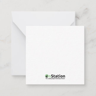 2.5" x 2.5" Flat Note Card