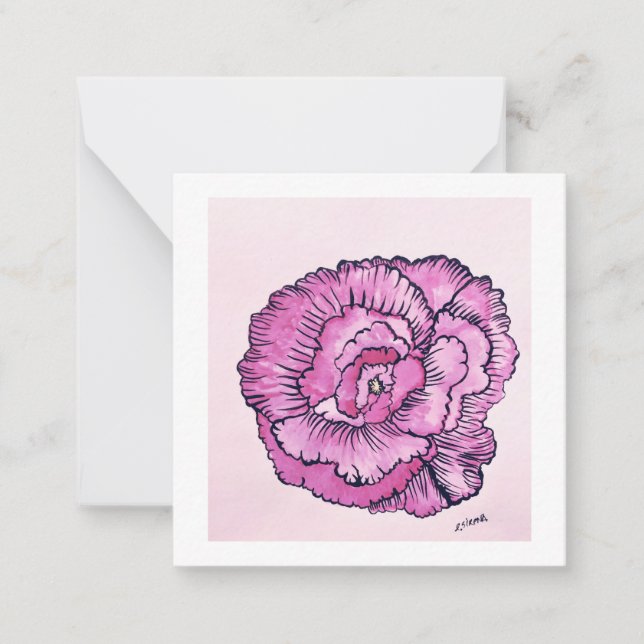 2.5" x 2.5" Flat Note Card (Front)