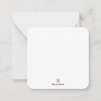 2.5" x 2.5" Flat Note Card