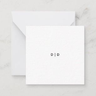 2.5" x 2.5" Flat Note Card