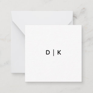 2.5" x 2.5" Flat Note Card
