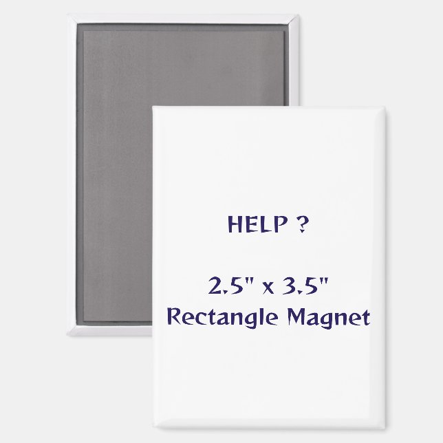 2.5" x 3.5" Rectangle Magnet (Front/Back)