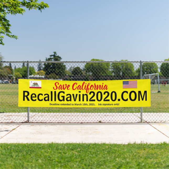 2.5ft x 12ft recallgavin2020 banner (biggest) (Insitu)