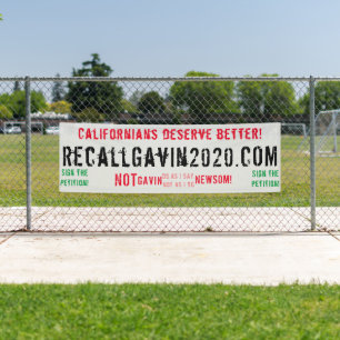 2.5ft x 8ft Recallgavin2020 Banner
