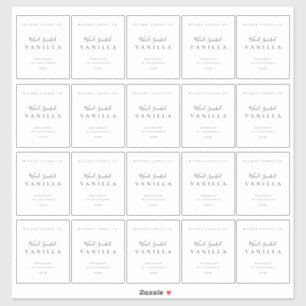 2.5x3" Candle Label Business Branding Stickers