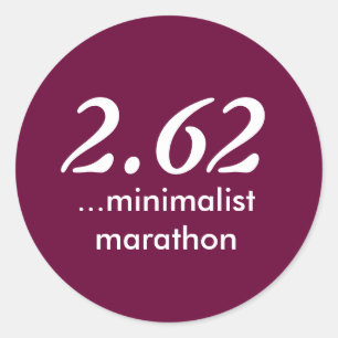 2.62 Minimalist Marathon Sticker