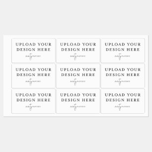 2.6" x 1.5" Rectangle Waterproof Vinyl Sticker