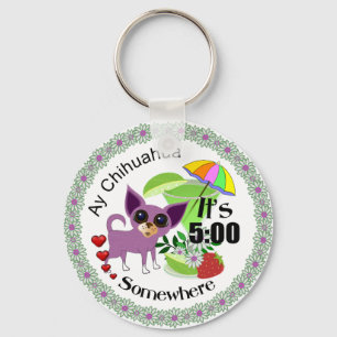 $2.95  Ay Chihuahua Margarita Key Keeper Ring