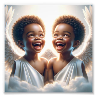 2 Angel Kidz Premium Satin Photo Paper Print