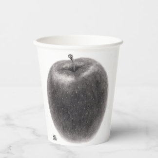 2 apples paper cups