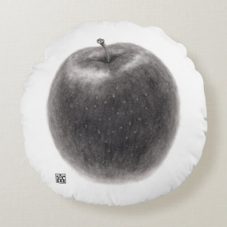 2 apples round cushion