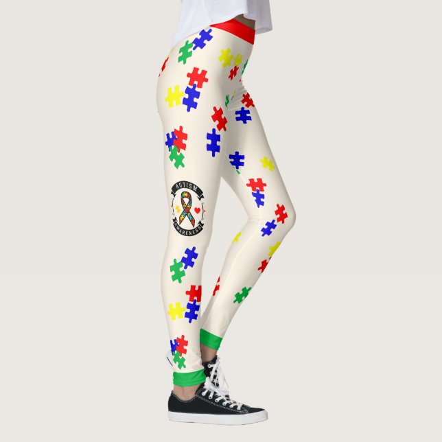 # 2 Autism Awareness  - Leggings (Right)