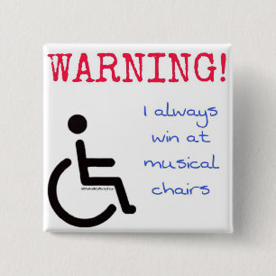 2" Badge - musical chairs