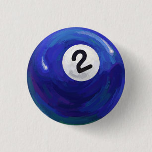 2 Ball 3 Cm Round Badge