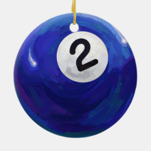 2 Ball Ceramic Tree Decoration