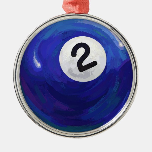 2 Ball Metal Tree Decoration (Front)