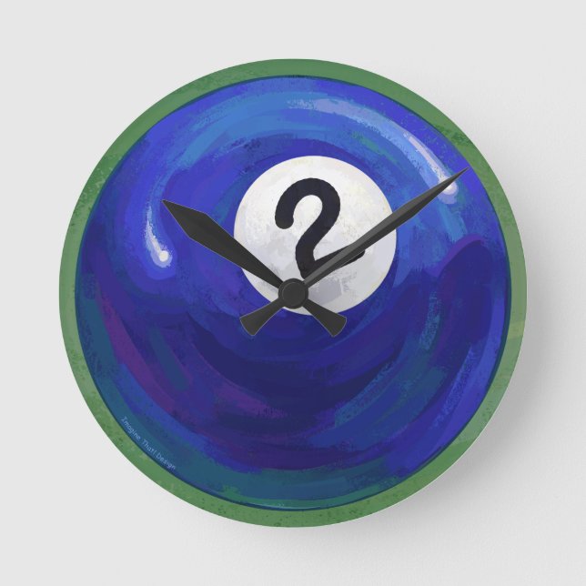 2 Ball Round Clock (Front)