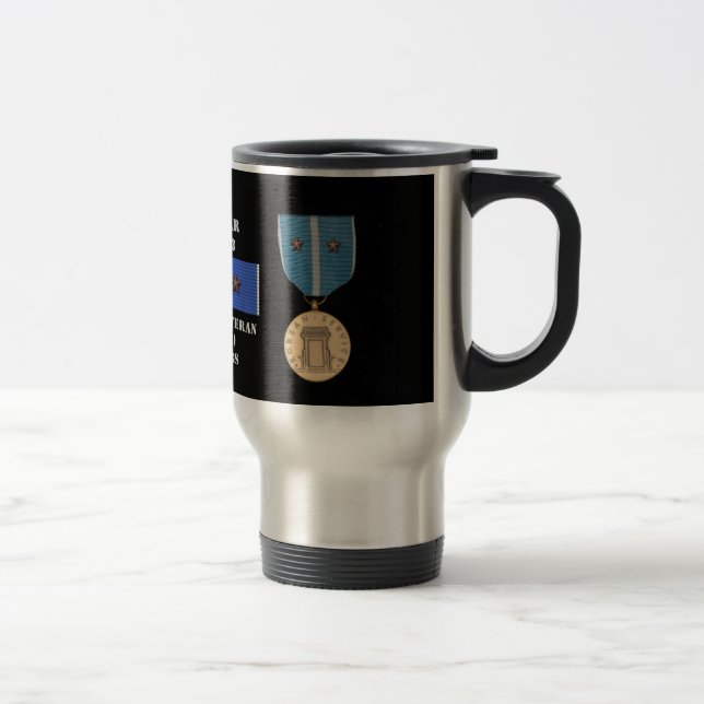 2 BATTLE STARS KOREAN WAR VETERAN TRAVEL MUG (Right)