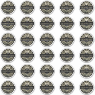 2" Beeswax Candle Heraldic Bee Product Label