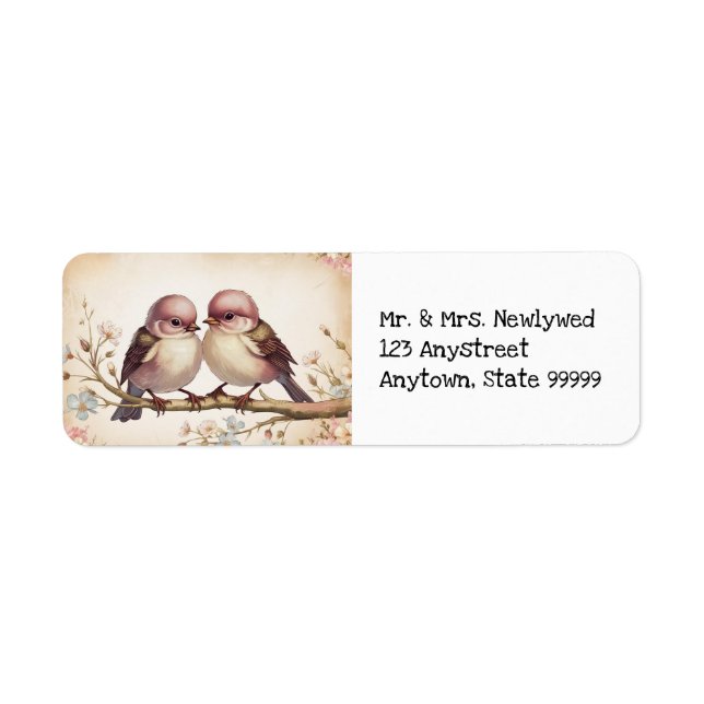 2 birds return address labels (Front)