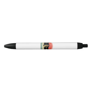 2 Black Cats Peeking Vintage Retro Cat Animal Love Ink Pen