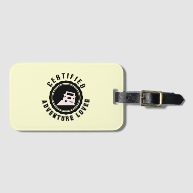 2.car lover vintage   luggage tag (Front Horizontal)