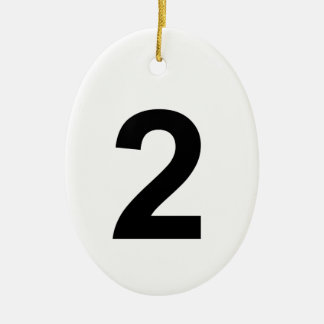 2 CERAMIC ORNAMENT