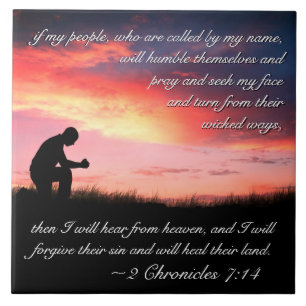 2 Chronicles 7:14 Bible Verse If My People Pray Ceramic Tile