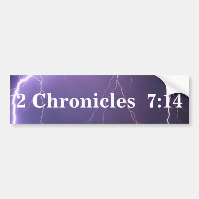 2 Chronicles 7:14 Bumper Sticker (Front)