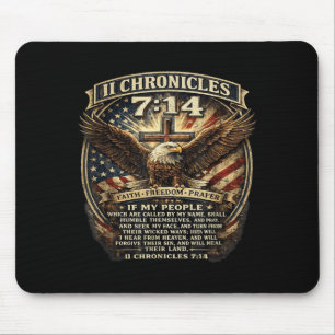 2 Chronicles 7_14 Christian Patriotic Faith Mouse Pad