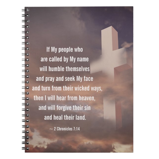 2 Chronicles 7:14 If My People will Pray Notebook (Front)