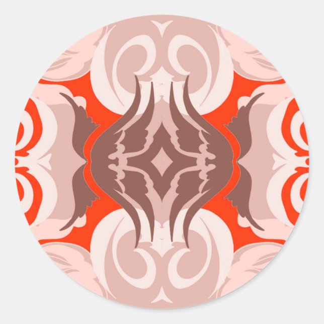 2 CLASSIC ROUND STICKER (Front)