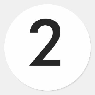 2 CLASSIC ROUND STICKER