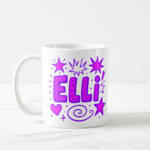 2 Color Ellie 2 - Doodles Coffee Mug