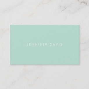 2 Colour Business Card: Orange Red + Magic Mint Card