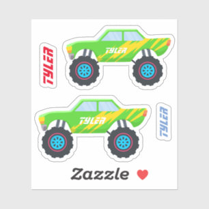 2 Cool Monster Trucks With Flames, DIY Name