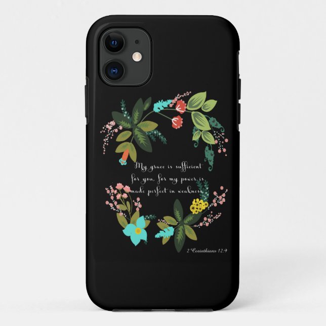 2 Corinthians 12:9 Case-Mate iPhone Case (Back)