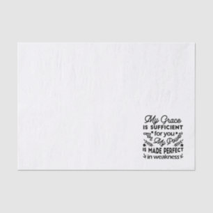 2 Corinthians 12:9 – My Grace Is Sufficient Art Tissue Paper
