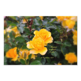 2 Corinthians 12:9 My Grace is sufficient for you. Photo Print