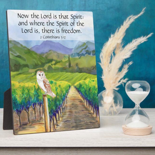 2 Corinthians 3:17  Plaque (Side)