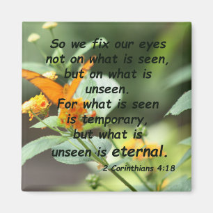 2 Corinthians 4:18 Magnet