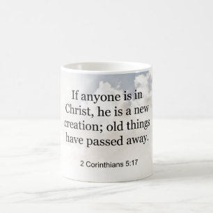 2 Corinthians 5:17, Bible verse, Coffee Mug