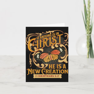 2 Corinthians 5 17 If Anyone Is In Christ New Crea Card