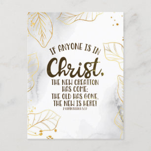 2 Corinthians 5:17 If Anyone is in Christ  Postcard
