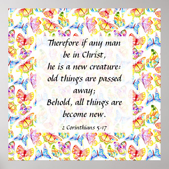 2 Corinthians 5:17 Poster (Front)