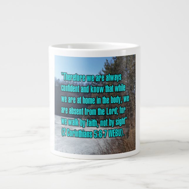 2 Corinthians 5:6–7 WEBU Mug (Front)