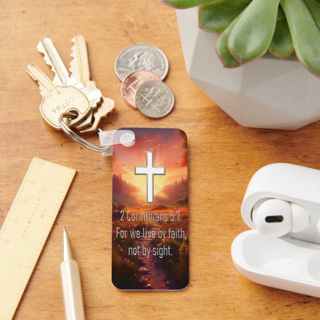 2 Corinthians 5;7 Key Ring (Desk)