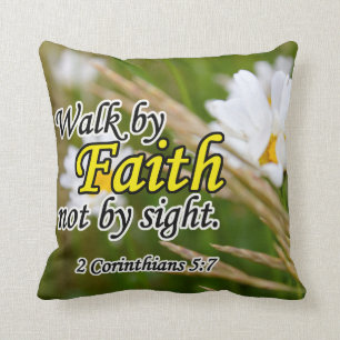 2 Corinthians 5:7 Pillow